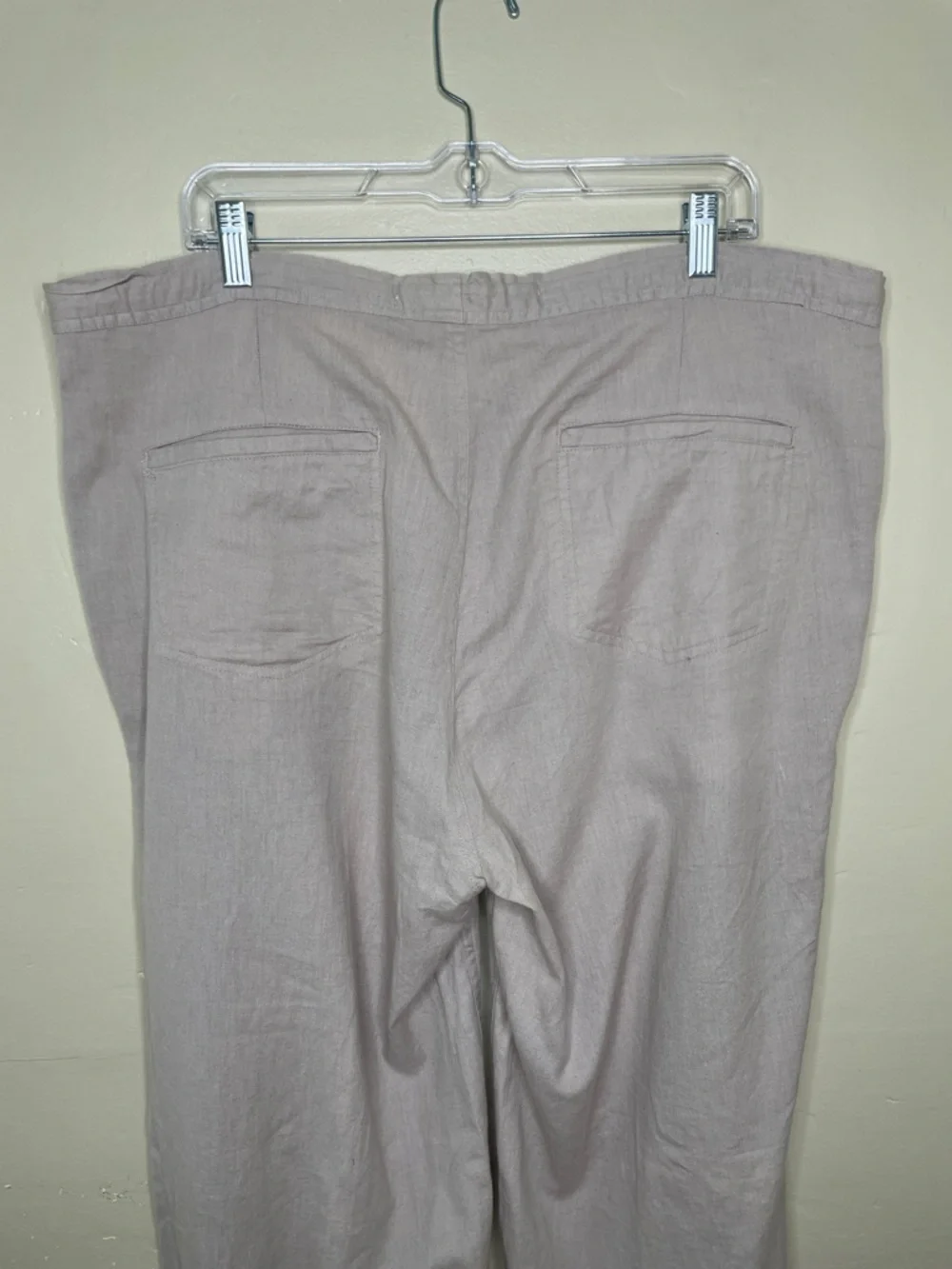 SURFMENTALITY Men’s Khaki Linen Drawstring Coastal Pants XL (Read Description)